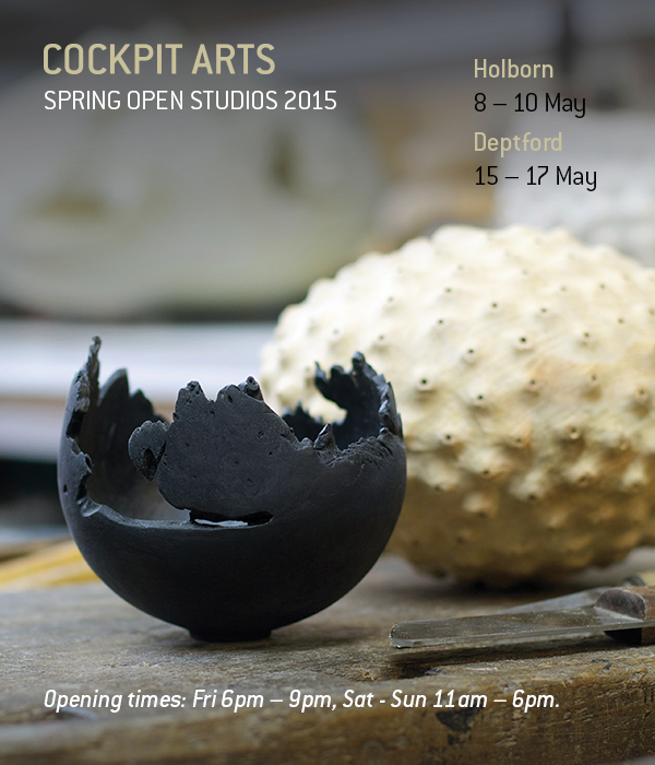 Cockpit Arts spring 2015 open studios flyer